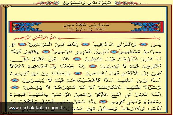 Yasin Suresi: Açıkladıran İçerik ve Esas Meal